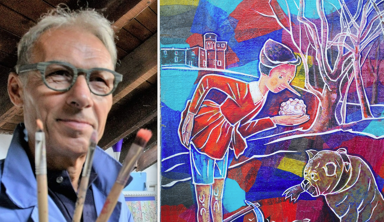 FILIPPO PINSOGLIO “PINOCCHIO UNO DI NOI”. A Cherasco la Coloratissima Mostra del Maestro del Palio di Asti 2021